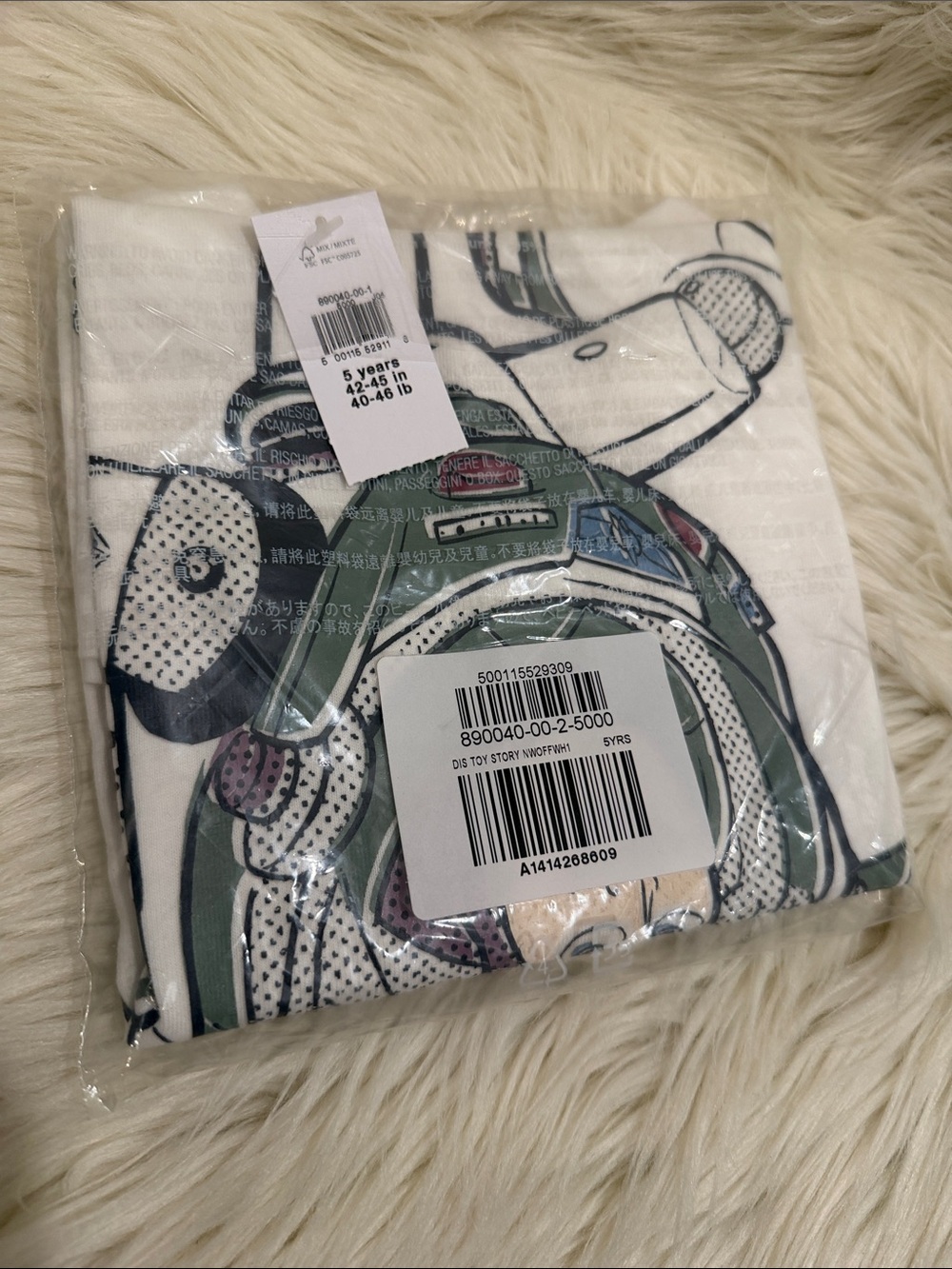 BABY GAP x DISNEY Toy Story Shirt BUZZ LIGHTYEAR Sz 5 NEW! - Picture 7 of 9